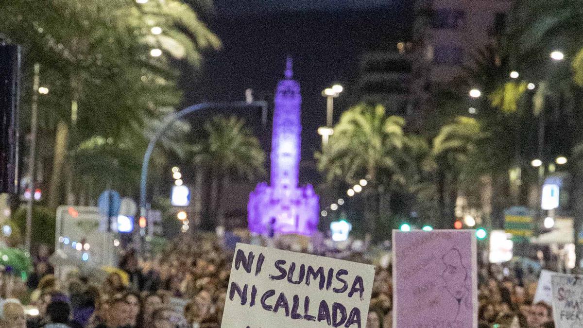Manifestación del 8M en Alicante