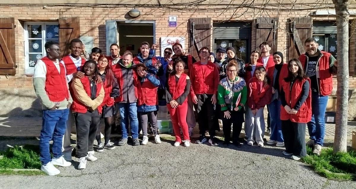 Grup de voluntaris que van fer possible la celebració del joc