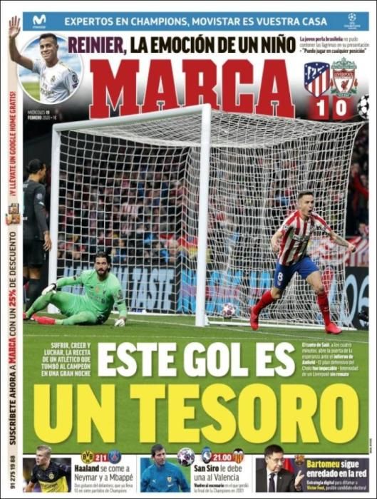 Portada MARCA miércoles 19 febrero 2020