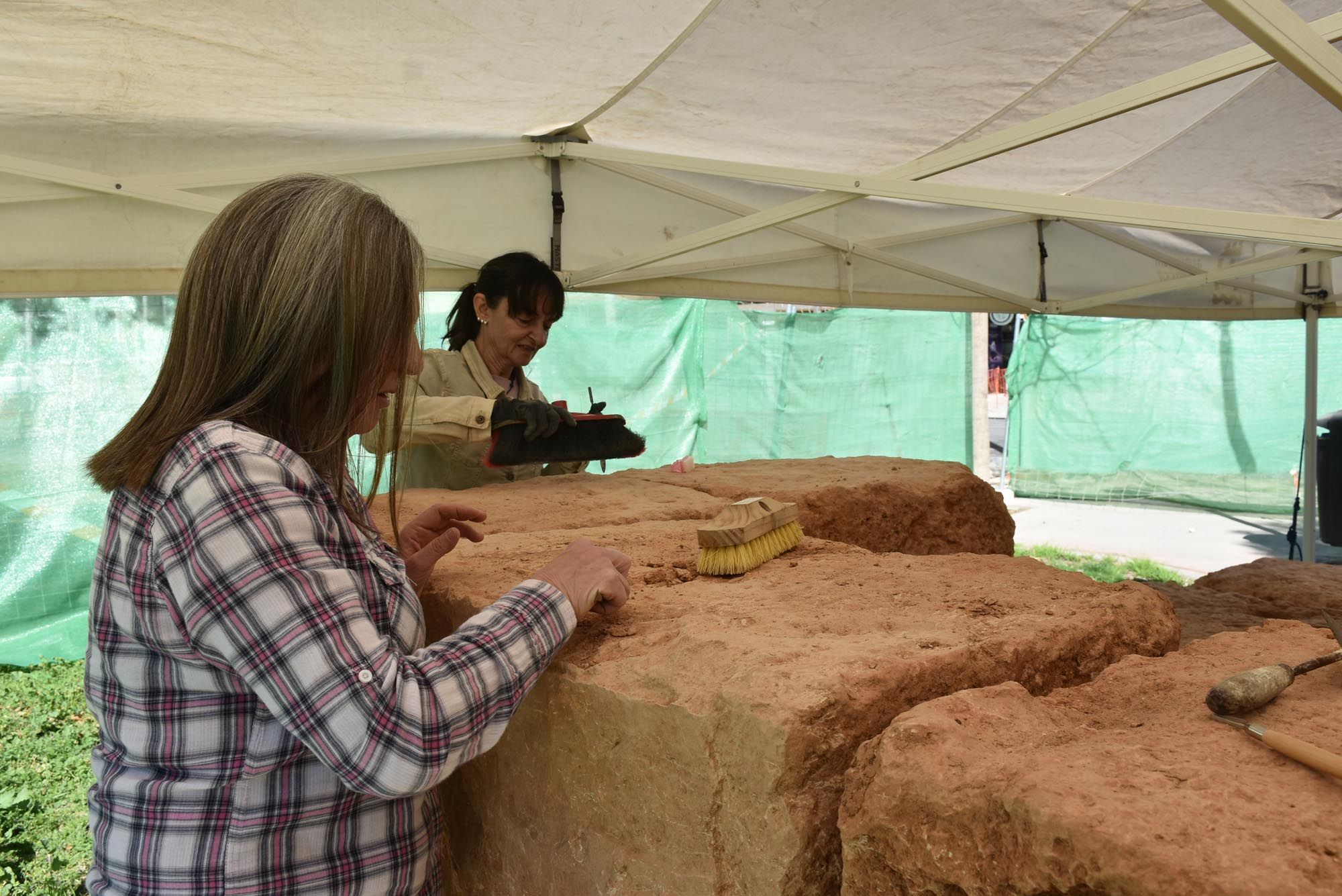 Comienza la restauración del mausoleo romano hallado en Ibiza