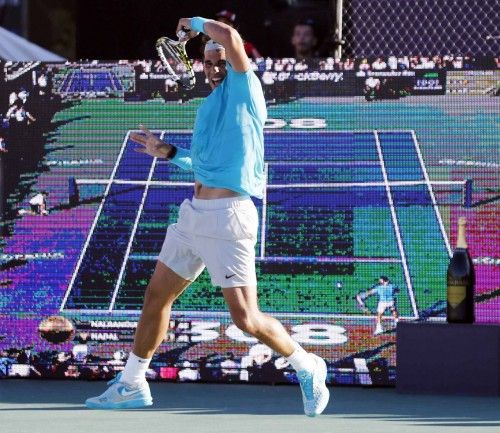 Nadal y Djokovic en la despedida de Nalbandian