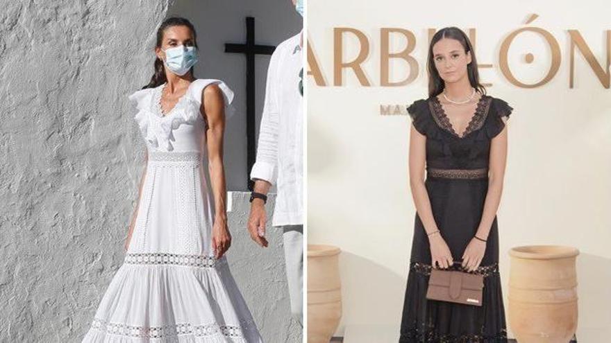 Moda de Ibiza: Victoria Federica le copia a la Reina Letizia un vestido de Charo Ruiz