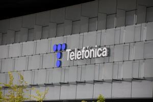 Edificio de la sede de Telefónica en Madrid.