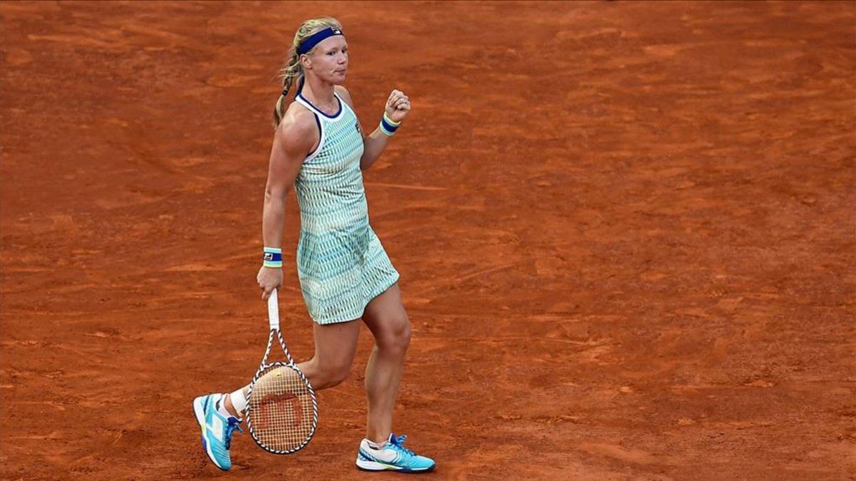 Bertens celebra su triunfo ante Stephens