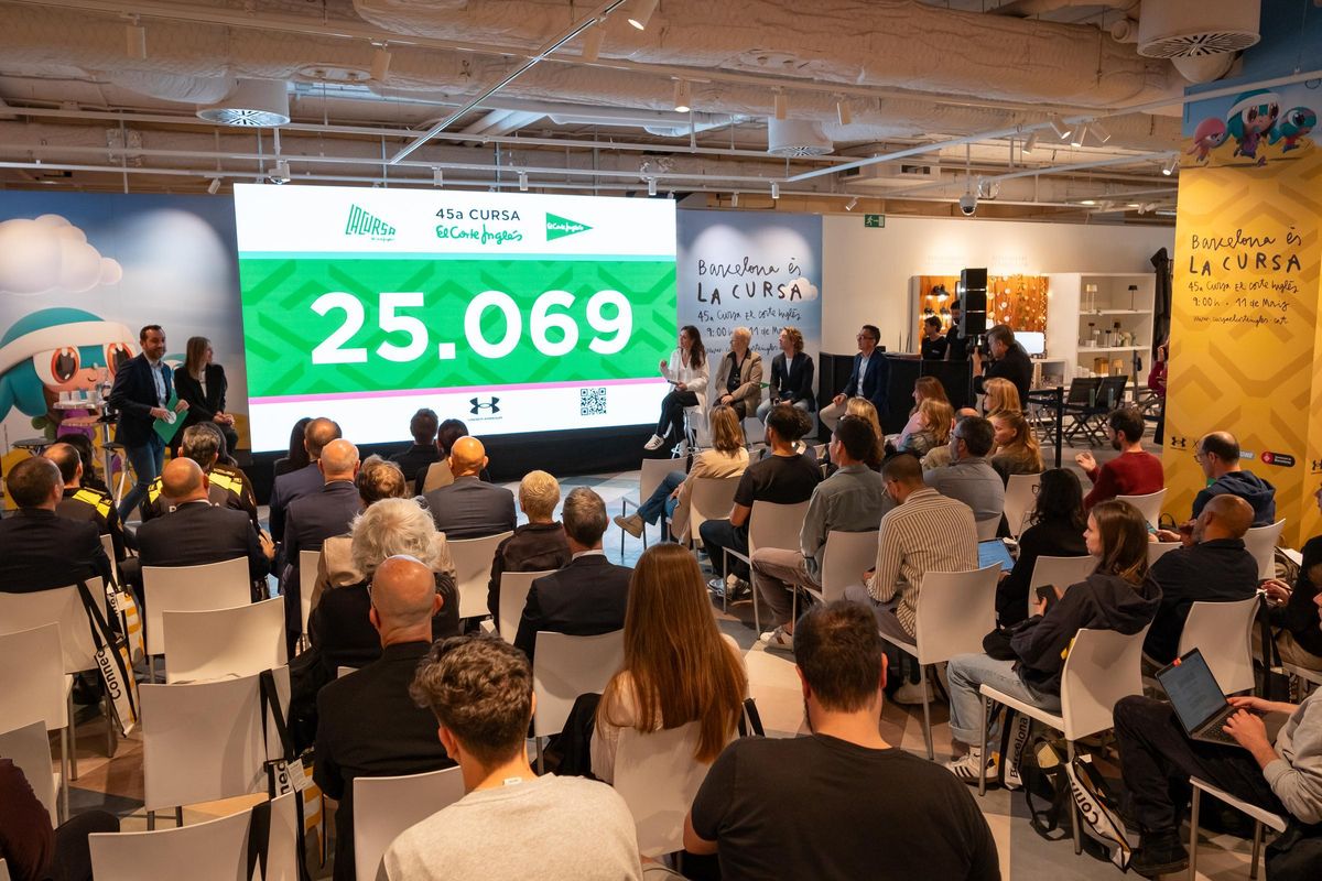Presentación de la 45ª Cursa El Corte Inglés de Barcelona