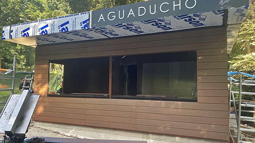 El aguaducho del Campo ya muestra su nueva cara La Nueva España