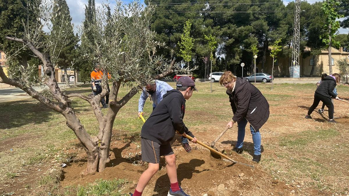 El pasado 24 de abril se plantaron ocho árboles en colaboración con los habitantes del municipio.