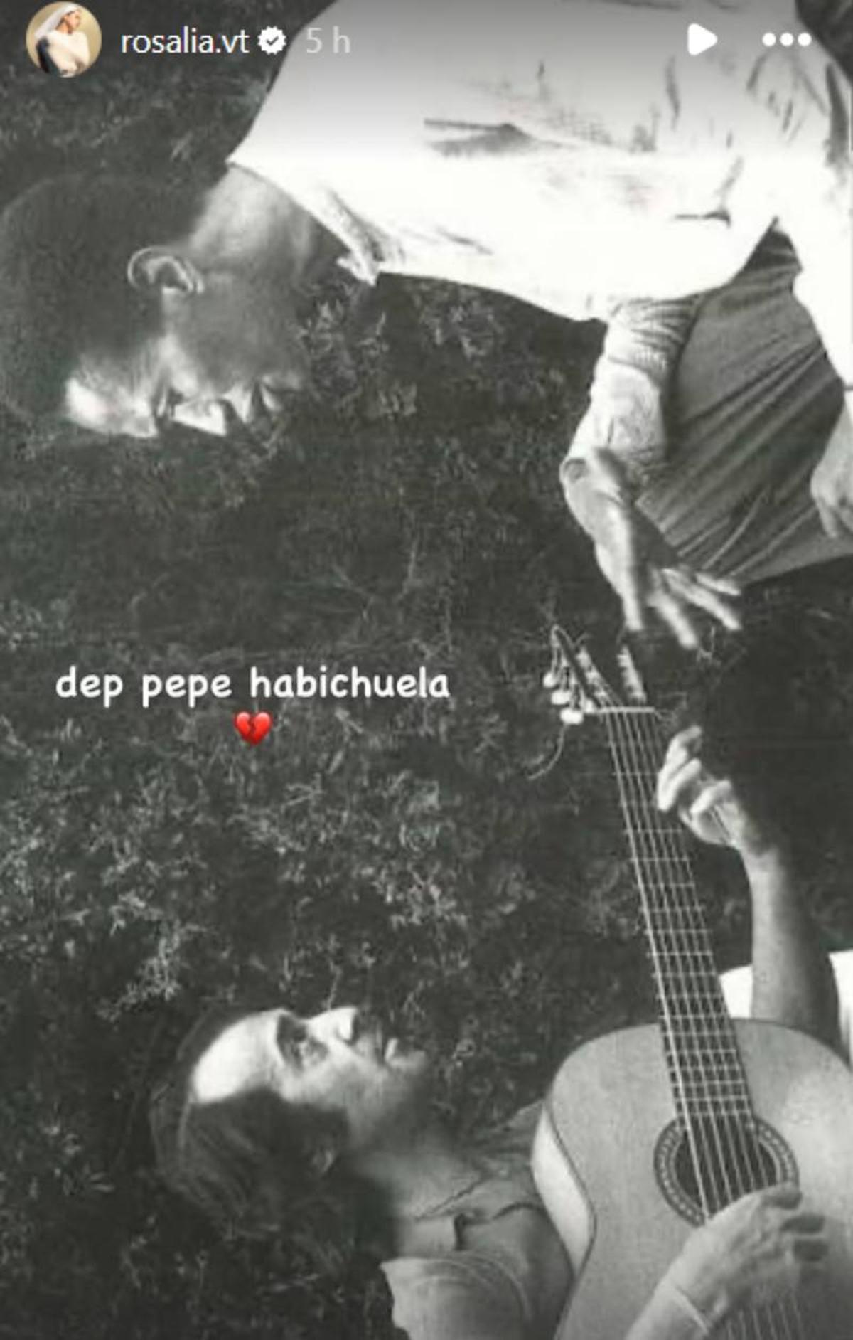 Rosalía lamenta la muerte de Pepe Habichuela con una bonita foto