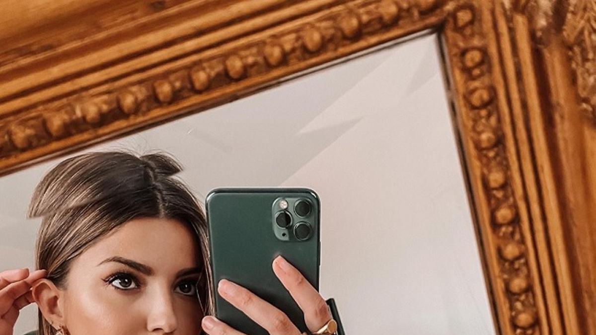 El 'selfie' en el espejo de Alexandra Pereira en cuarentena