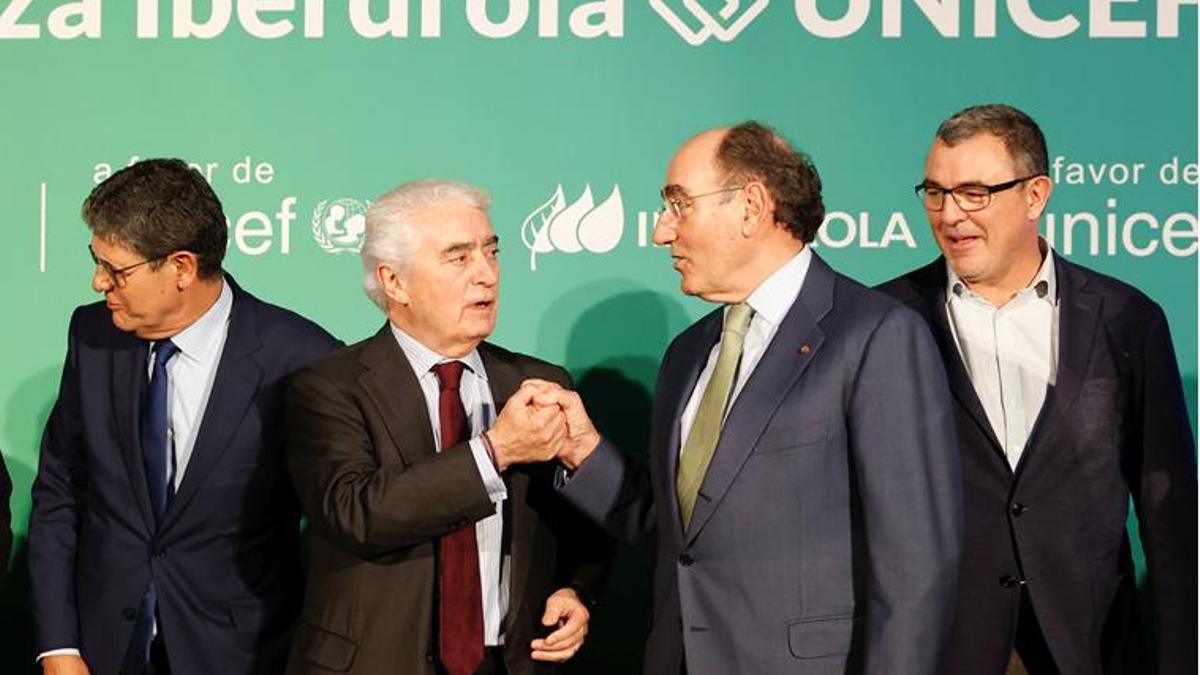 Ignacio Sánchez Galán, en la presentación del acuerdo entre Iberdrola y Unicef.