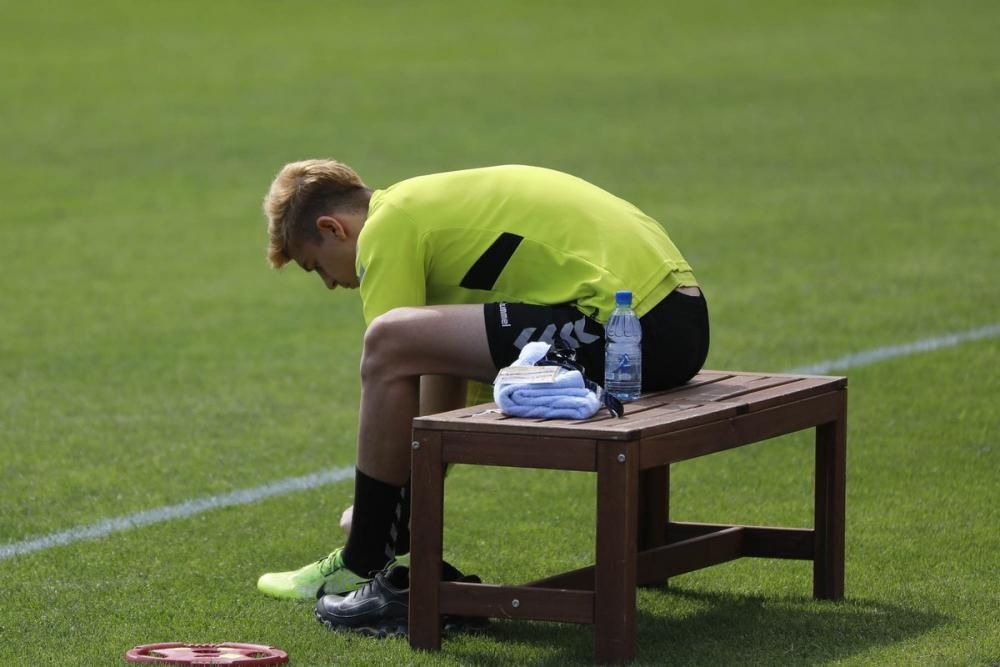 Primer entrenamiento de la UD Las Palmas en su fas