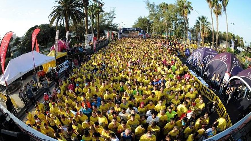 Salida de la XV HPS San Silvestre Las Palmas de Gran Canaria.