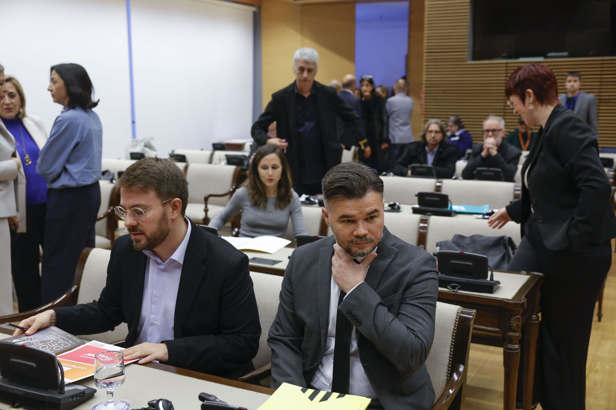 El 'president' en funciones de la Generalitat Valenciana, Carlos Mazón, durante su comparecencia en la comisión de investigación de la dana en el Congreso