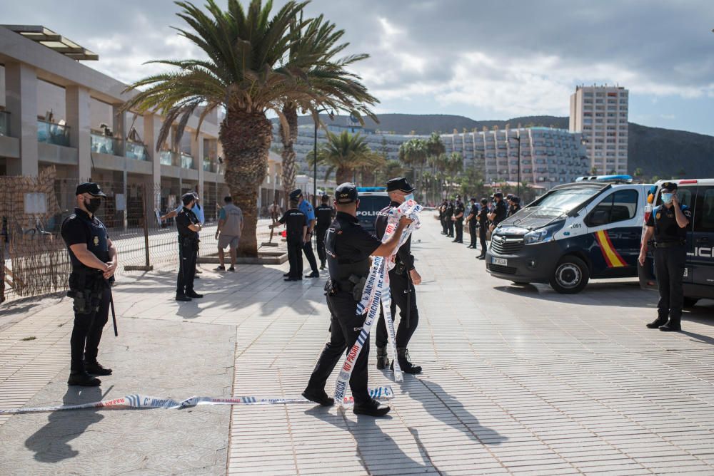 Desalojo de okupas en Los Cristianos