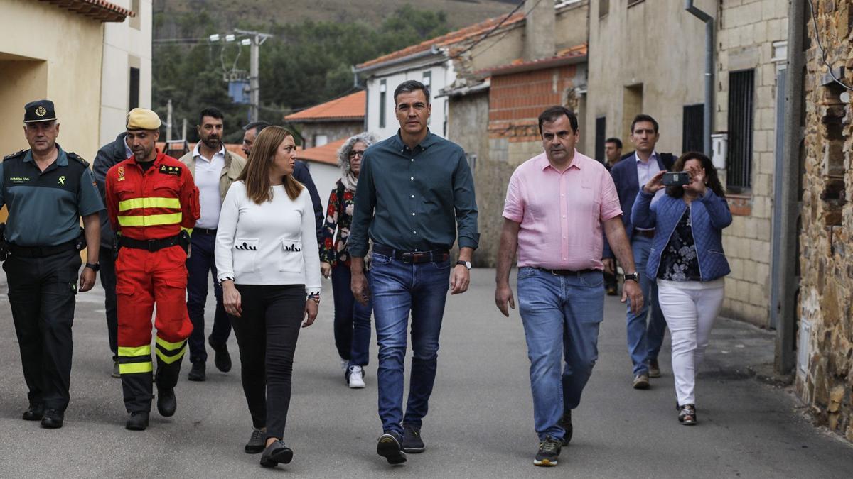 Pedro Sánchez ya está en Otero de Bodas (Zamora).