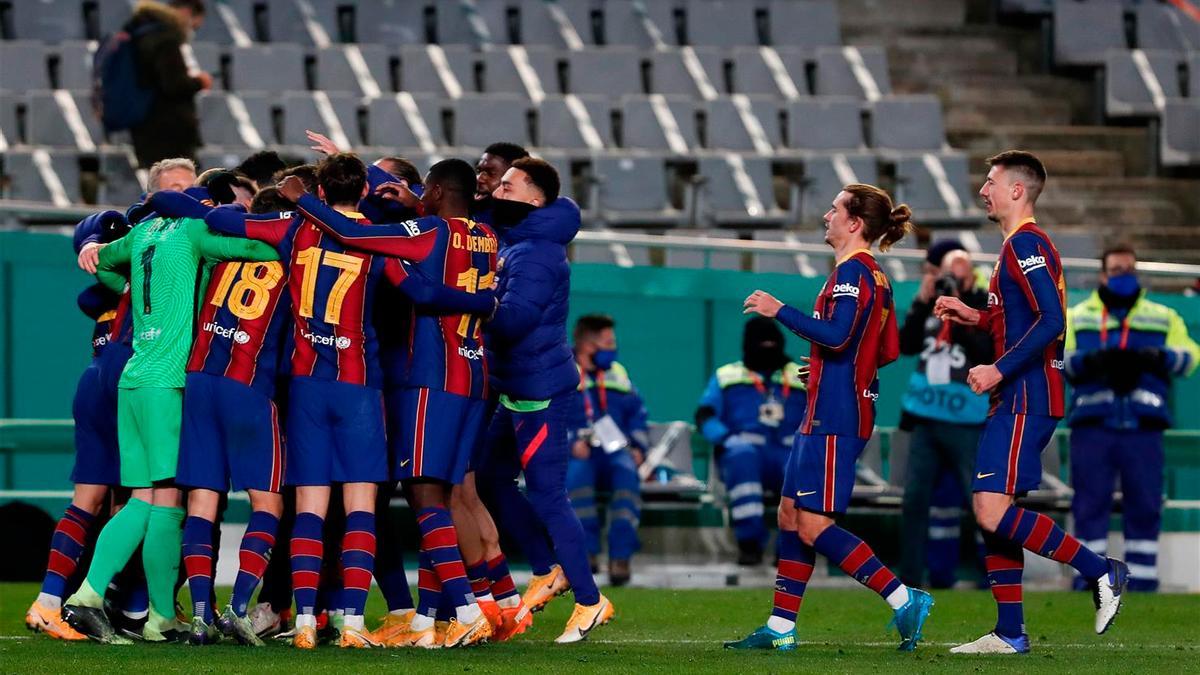 El Barça tira de épica para llegar a la final de la Supercopa