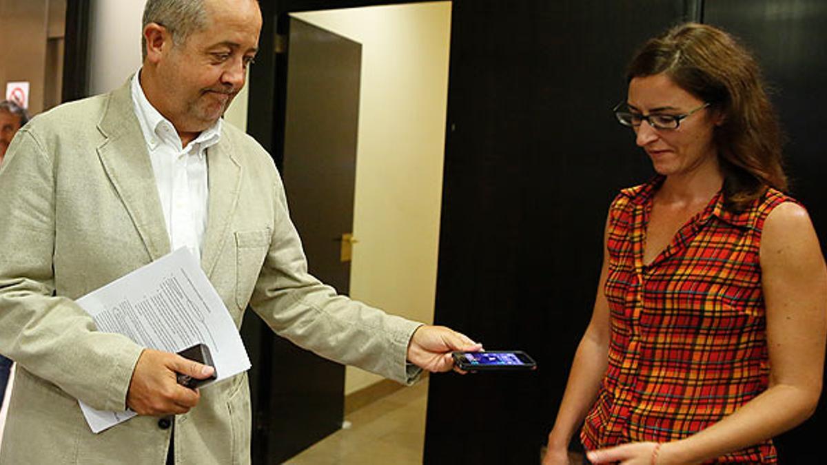El 'conseller' de Empresa i Ocupació, Felip Puig, niega que haya fuga de empresas de Catalunya a Madrid por el debate soberanista.