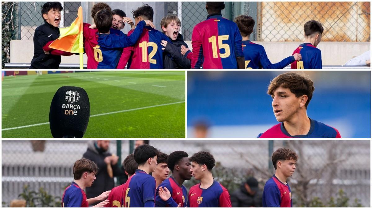 Barça One se vuelcan con directos del fútbol base