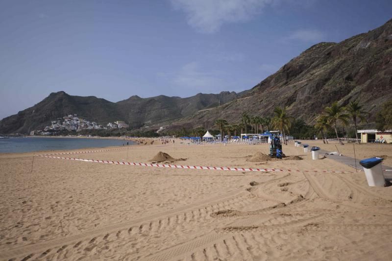 Instalación de la primera zona deportiva Teresitas