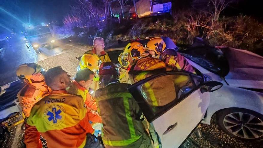 Accident a Arbúcies amb un ferit greu