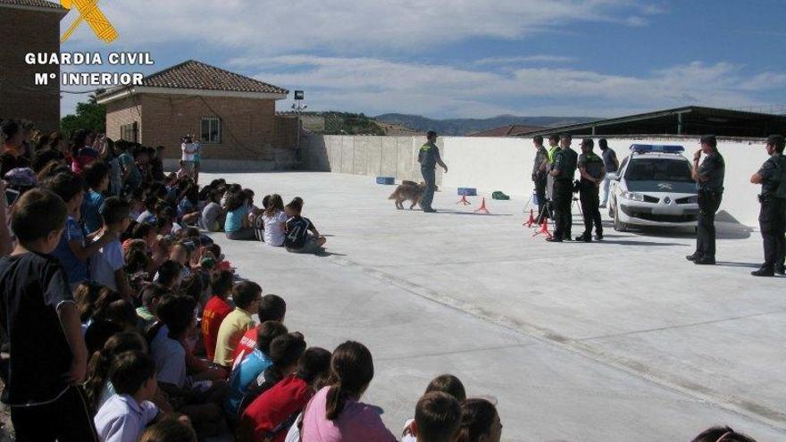 La Guardia Civil muestra su día a día para 300 alumnos de Infantil y Primaria en Baena