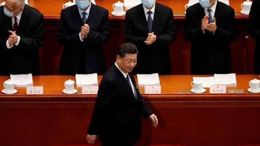 El presidente de China, Xi Jinping, en la Asamblea Nacional.