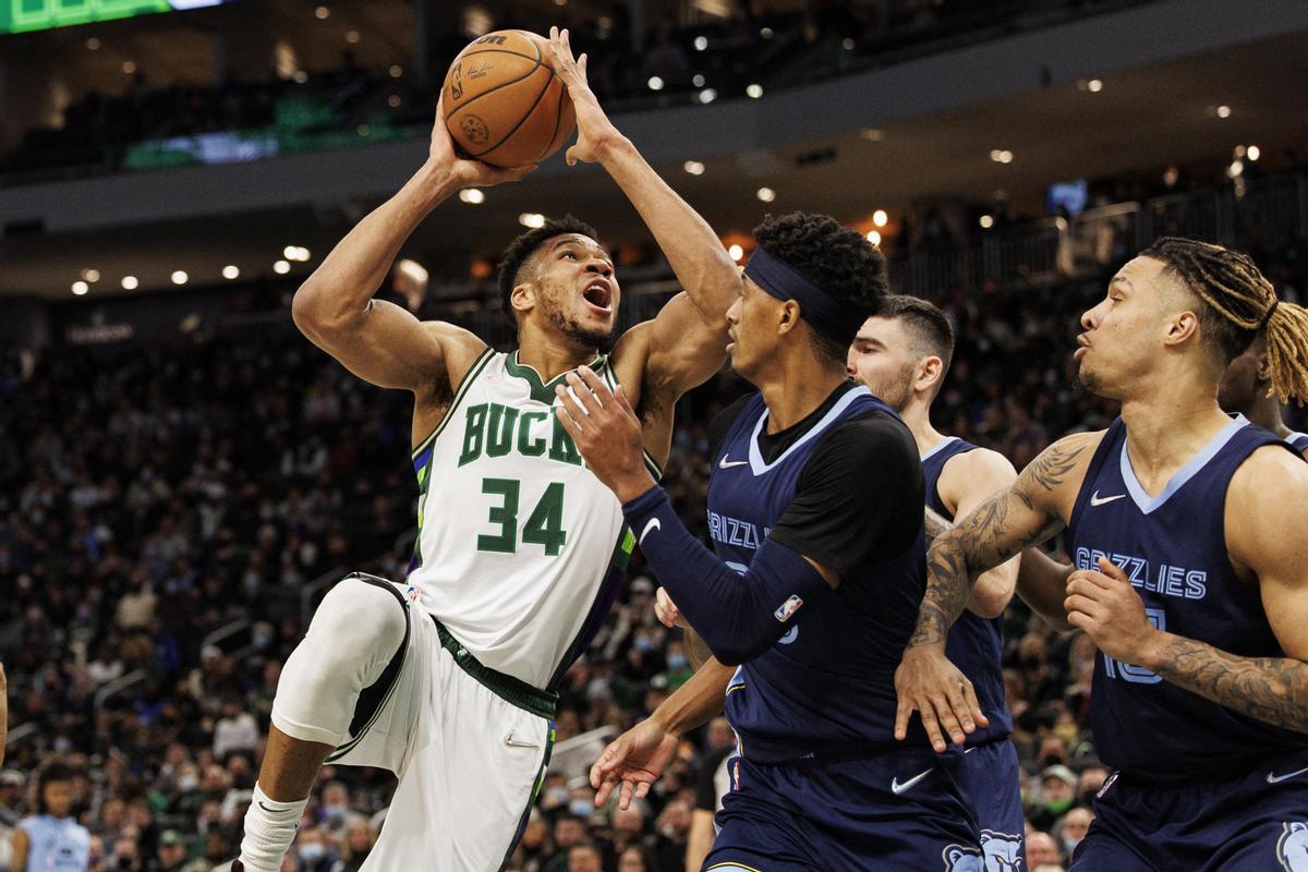 Gianis Antetokounmpo, en un partido de pretemporada