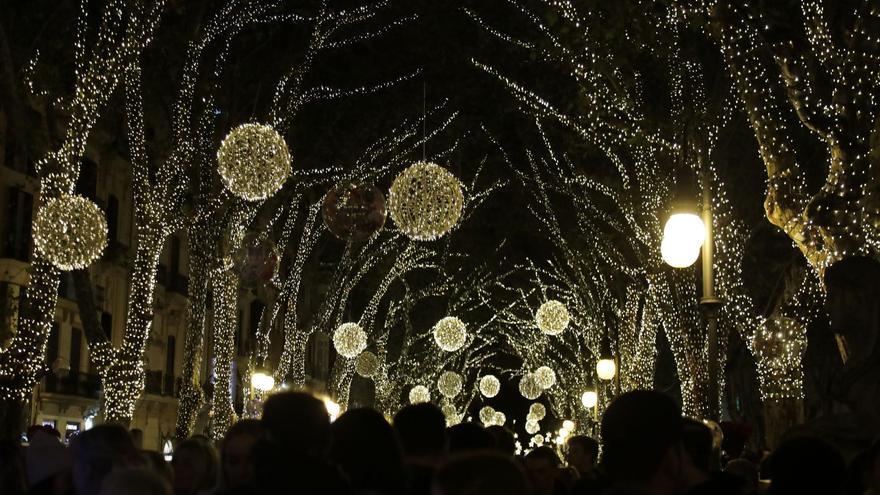 An diesem Tag wird die Weihnachtsbeleuchtung von Palma auf Mallorca eingeschaltet