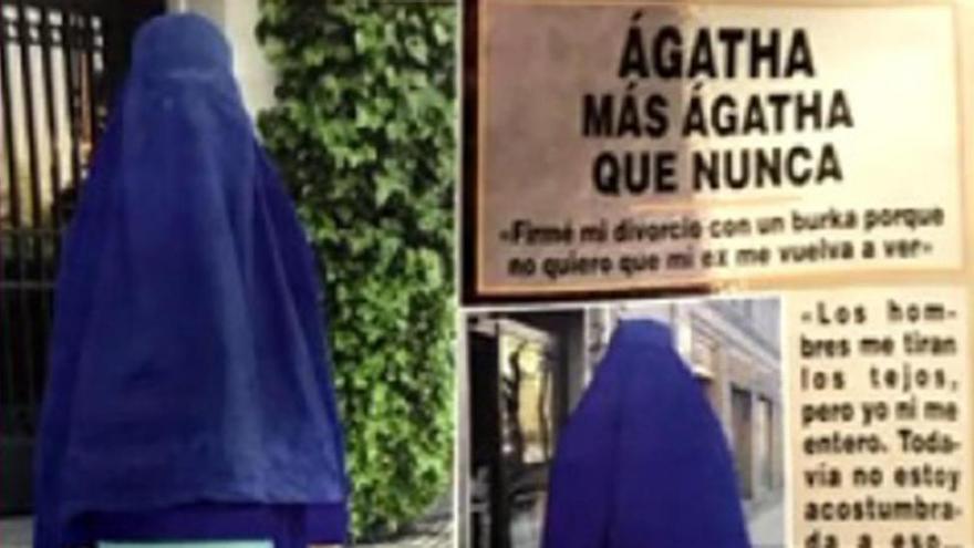 Agatha Ruiz de la Prada firma el divorcio con burka