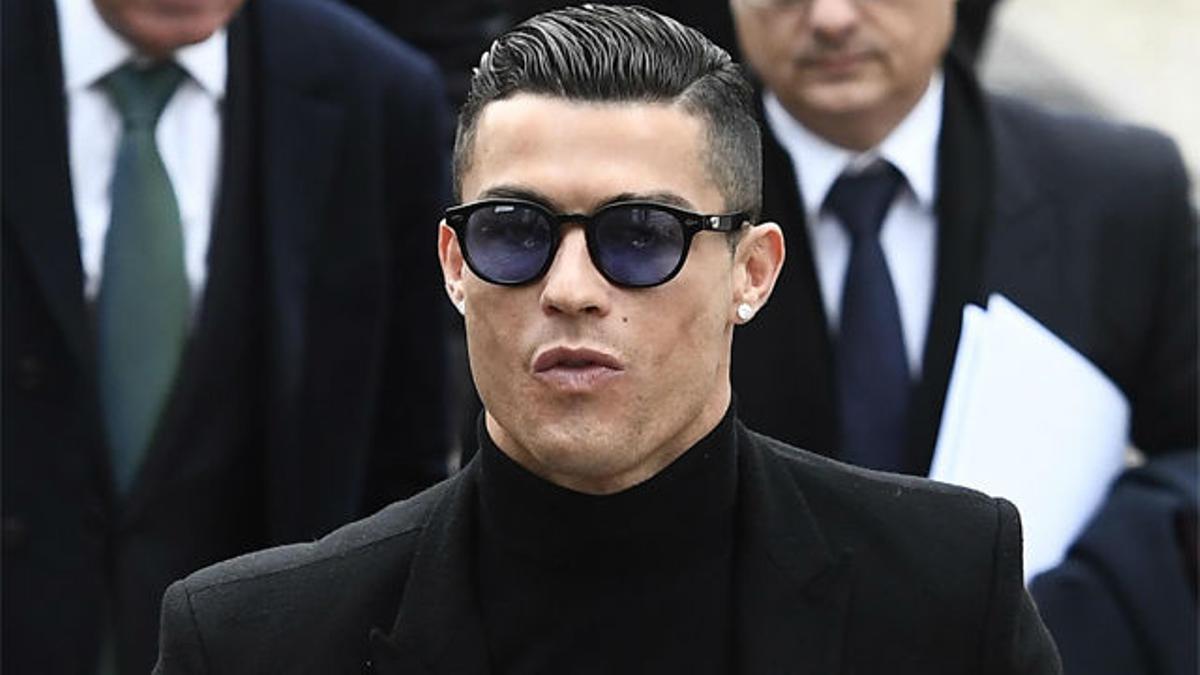 Así llegó Cristiano Ronaldo a los juzgados