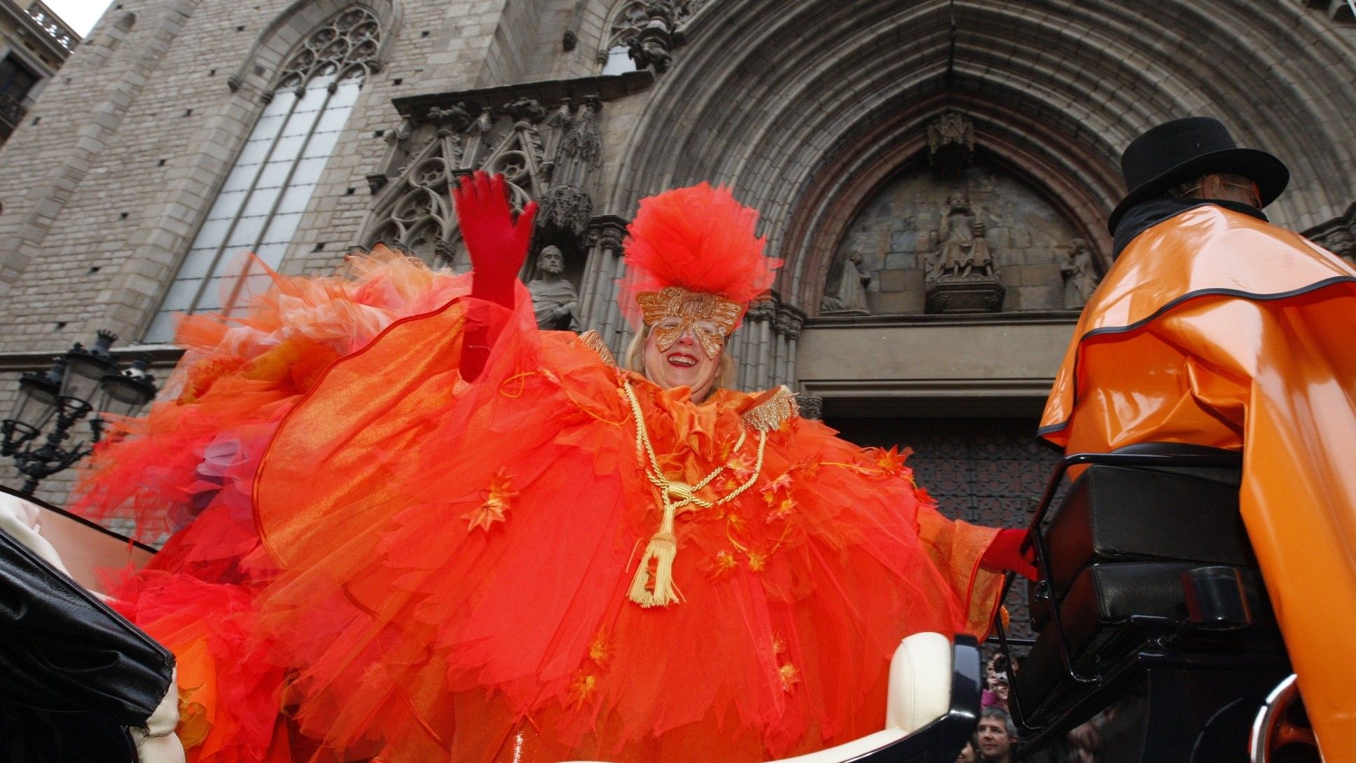 Rúa de Carnaval prepandémica  por las calles de Barcelona