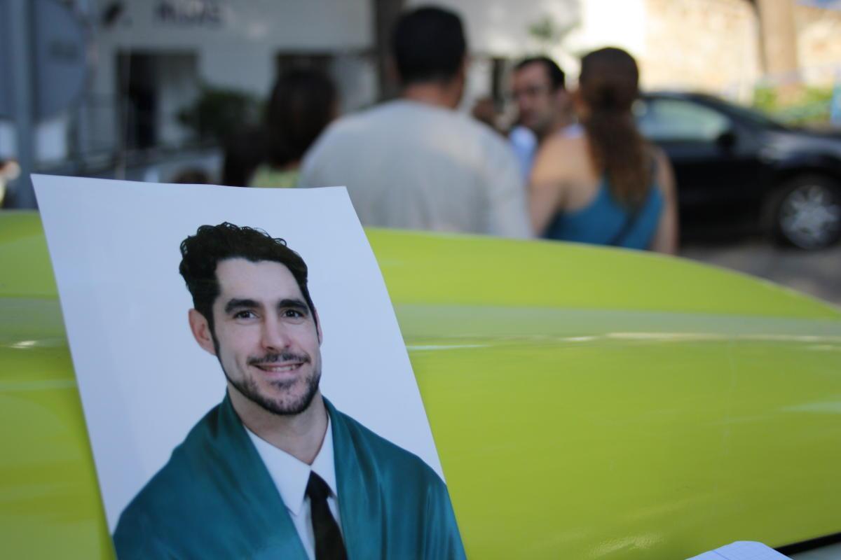 Foto de Juan Antonio Gómez, durante una de las batidas de búsqueda que se realizaron  en Mijas