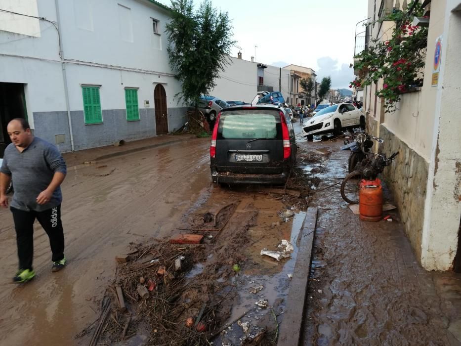 Sant Llorenç am Tag nach der Flut.