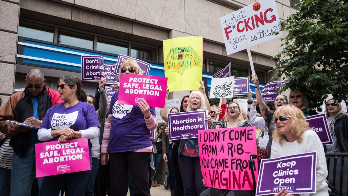 Imagen de archivo de una manifestación en favor del derecho al aborto en Estados Unidos