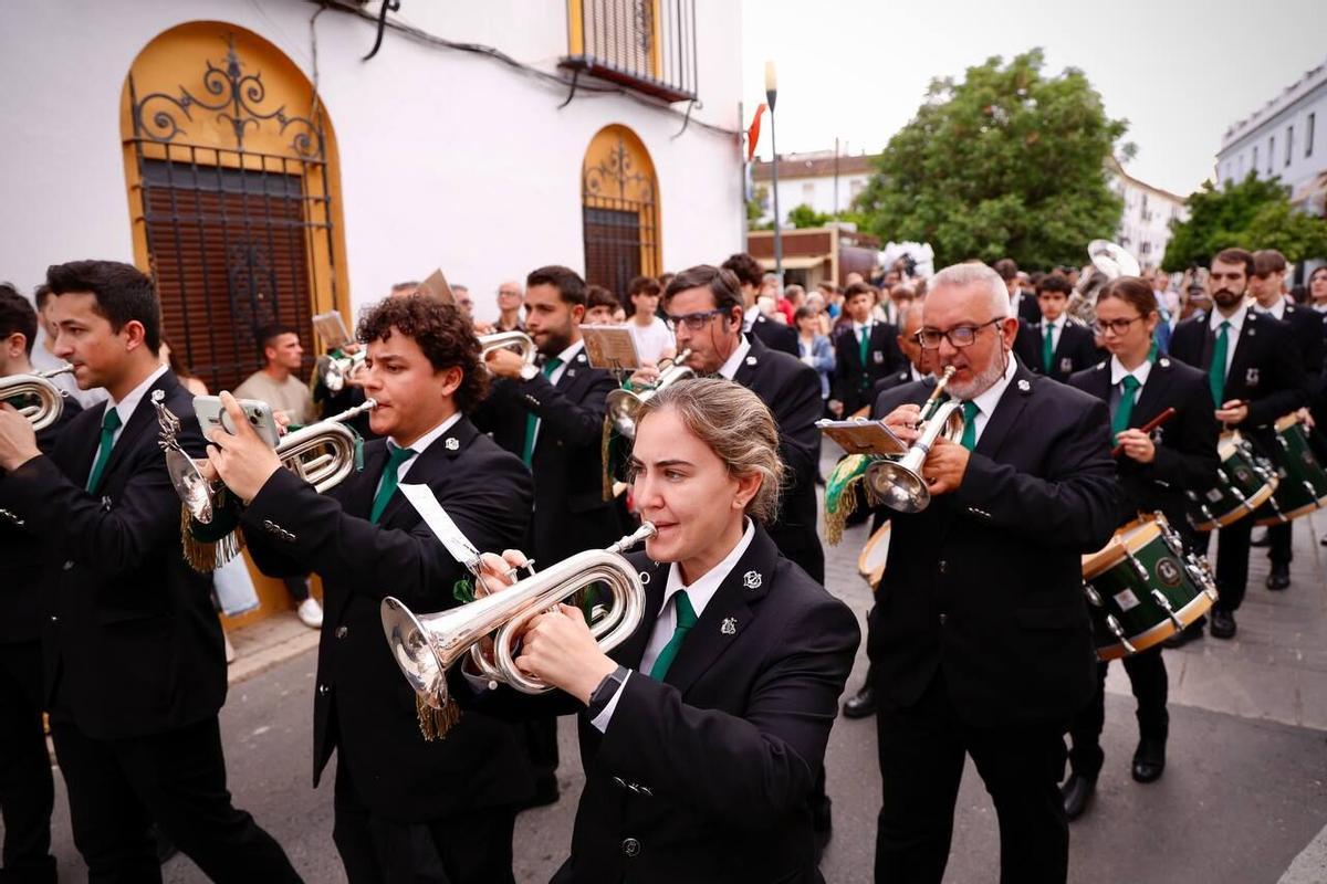 Formación musical durante una procesión, en una imagen de archivo.
