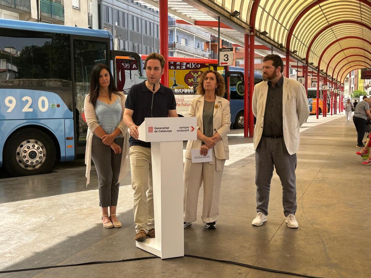 L'alcalde de Figueres, Jordi Masquef destaca la importància de les inversions en la renovació de l'estació d'autobusos