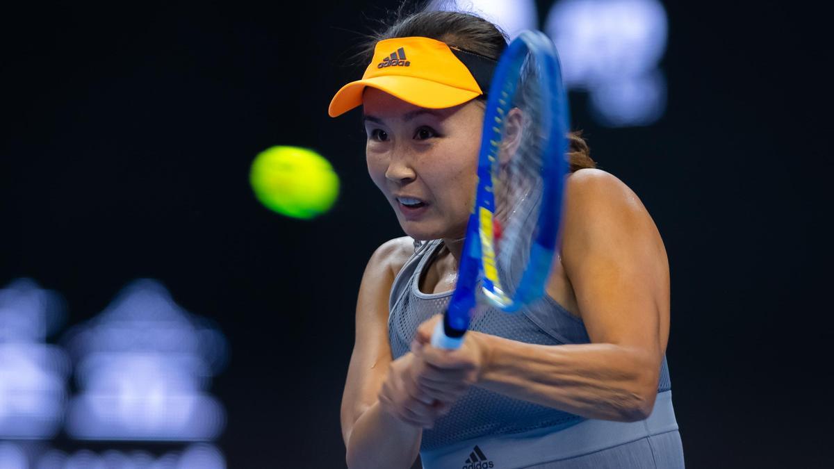 La tenista china Shuai Peng durante un torneo.
