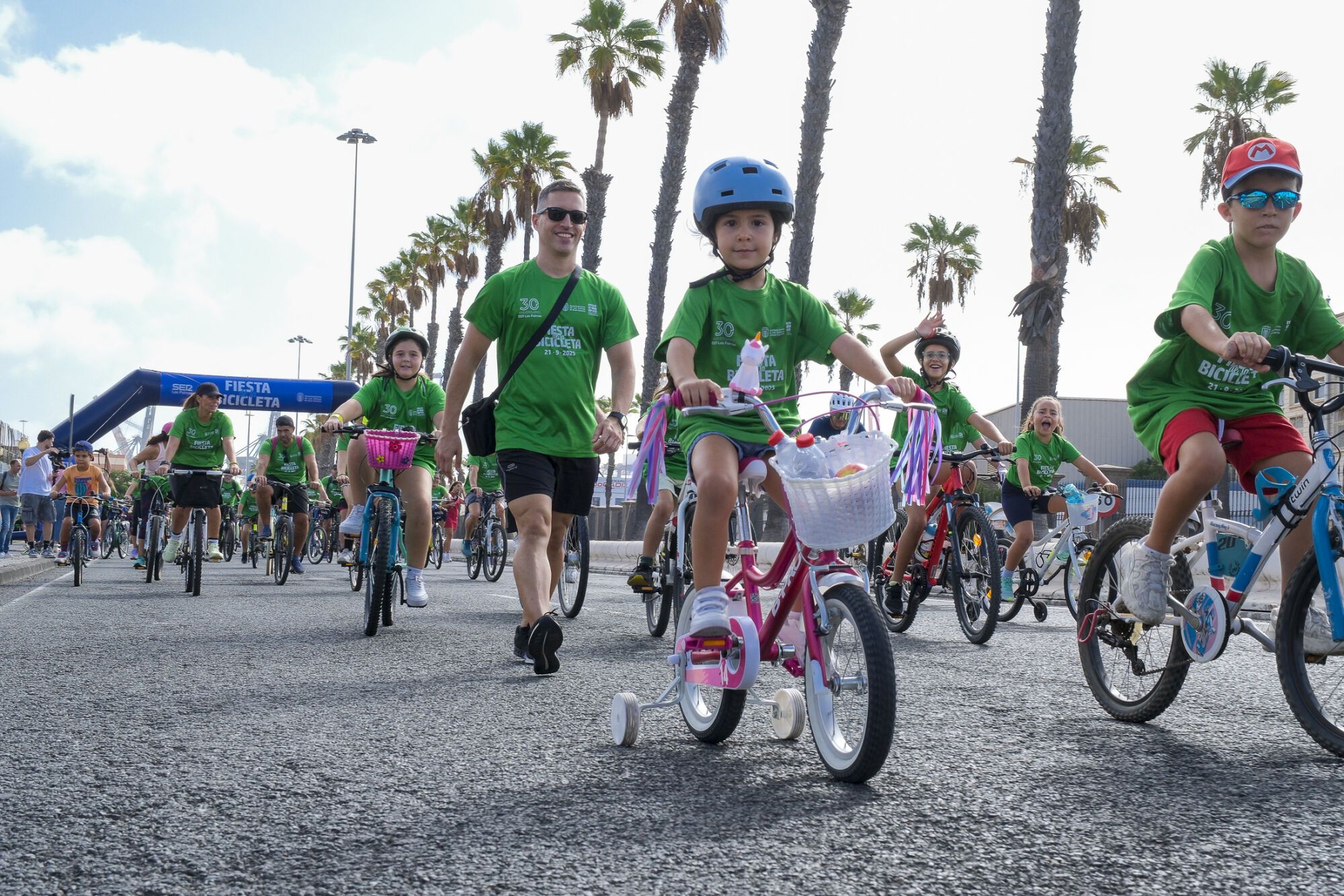 Fiesta de la bici en Las Palmas de Gran Canaria
