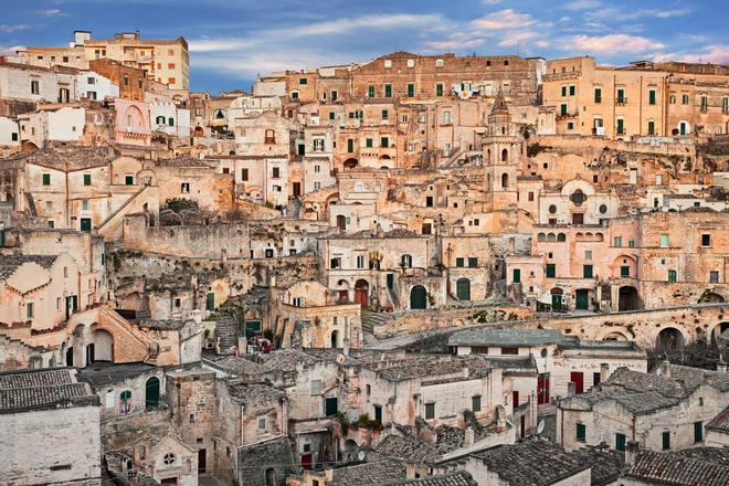 Vista de la ciudad vieja de Matera