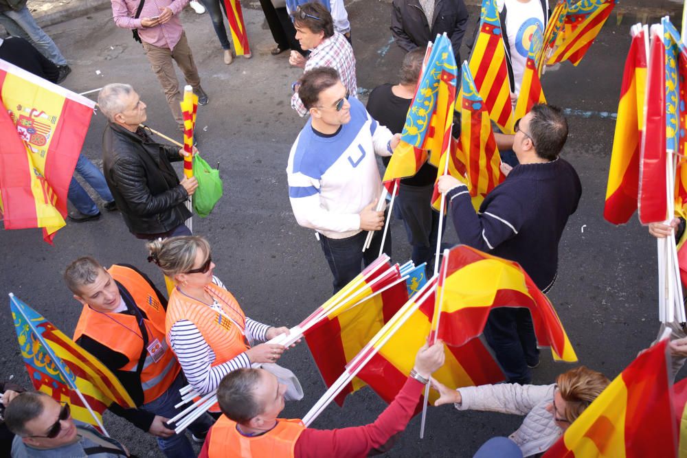 Manifiestación en València contra los 'països catalans'