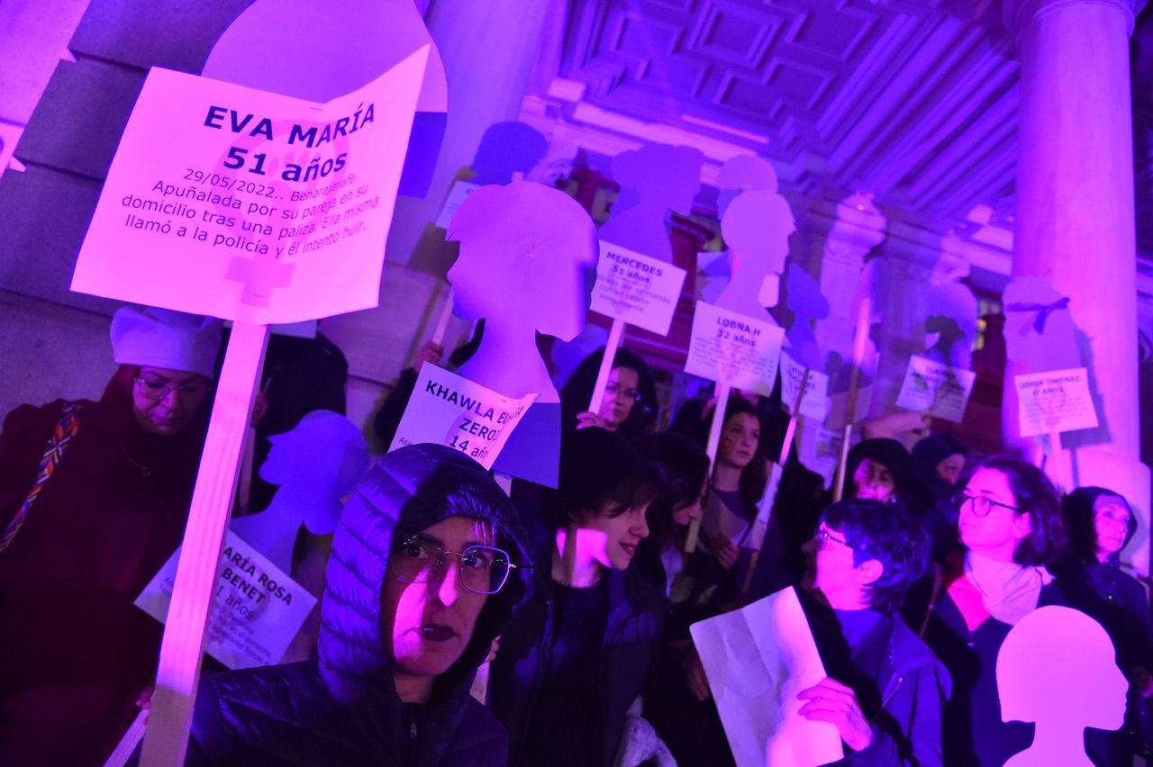 25N | Las imágenes de la manifestación en Cartagena