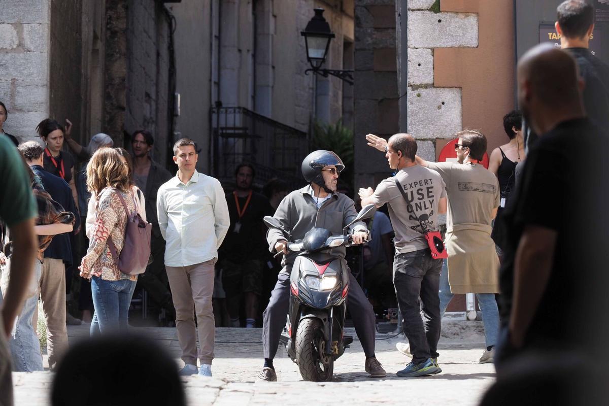 Primer dia del rodaje de una pelicula de Tomb Raider, producida por Amazon Prime Video, en diferentes localizaciones del Barri Vll de Girona. Pere Duran / Nord Media
