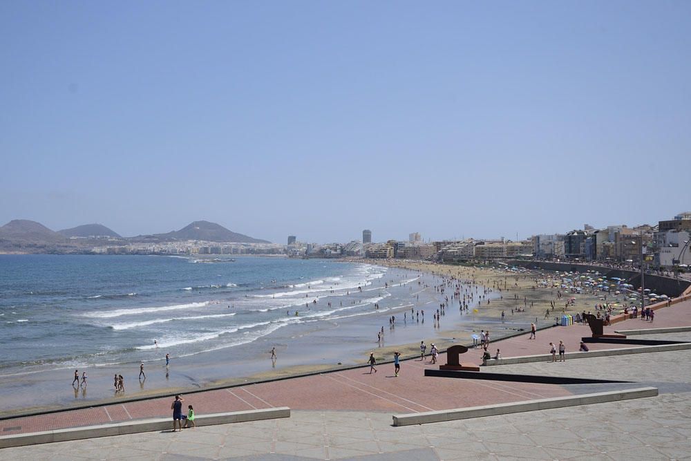 Día de playa en Las Canteras, agosto 2017