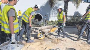 Así se forman los futuros profesionales de la construcción en Mallorca.