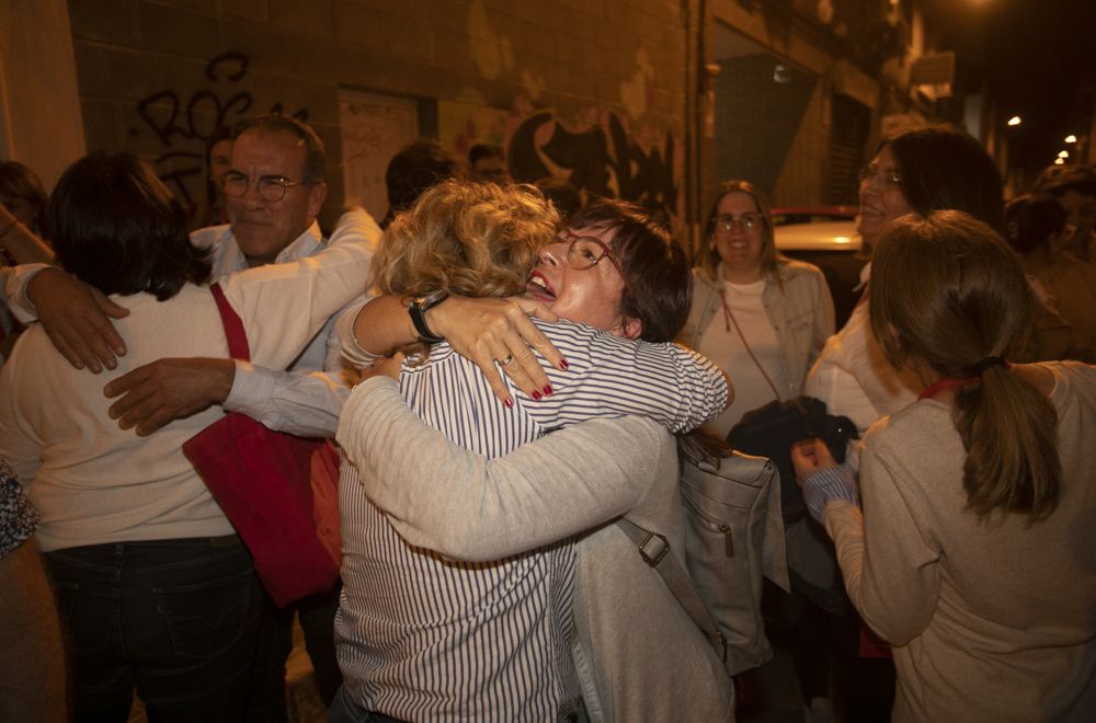 El PSPV-PSOE de Sagunt celebra en su sede una victoria histórica