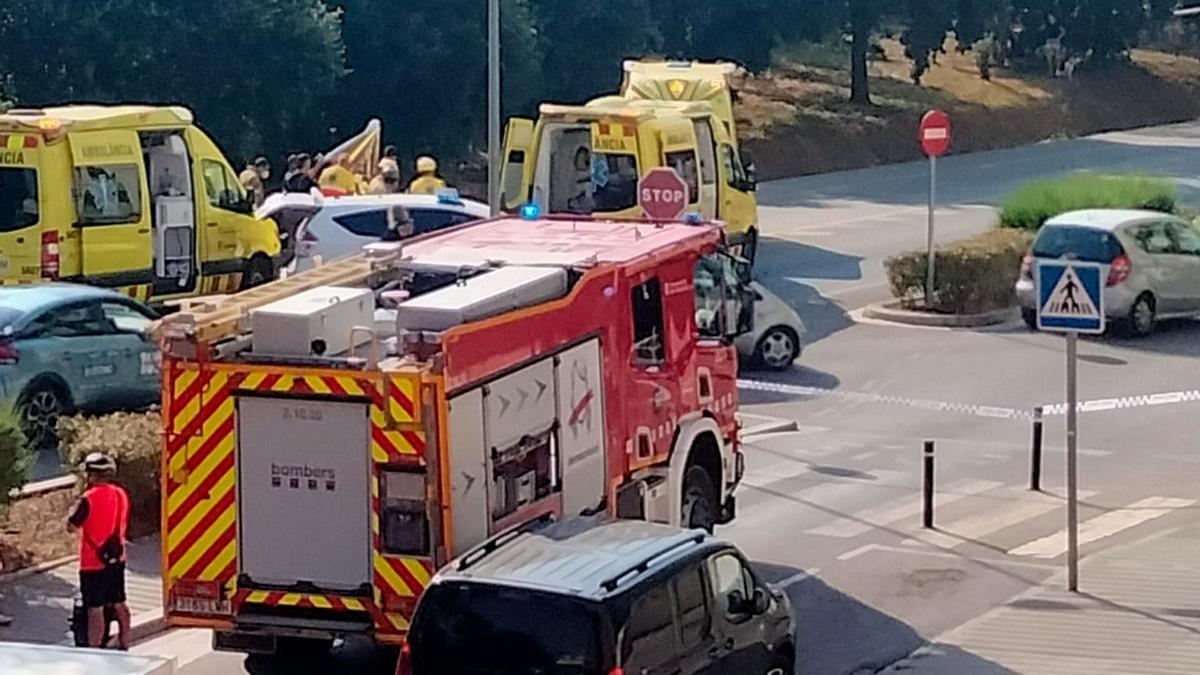 L&#039;accident ha passat a l&#039;avinguda Marignane, molt a prop del trencant d&#039;accés a l&#039;avinguda Salvador Dalí