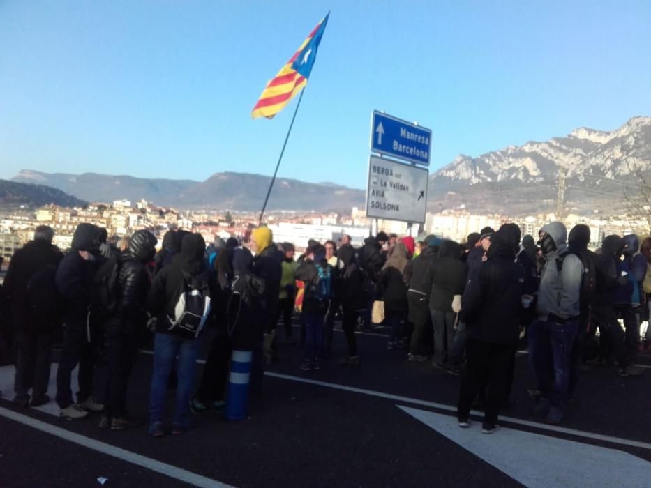 Talls de trànsit a la C-16, a Berga