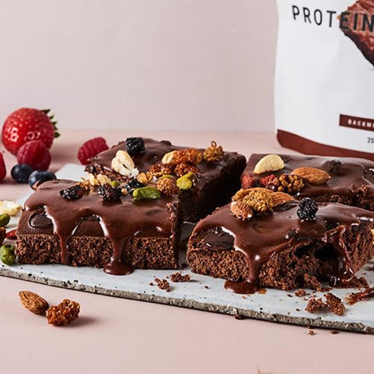 Brownie proteico