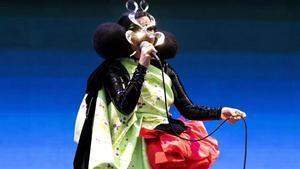 La islandesa Björk en uno de los conciertos más esperados de la primera edición del Primavera Sound en Sao Paulo, en 2022.