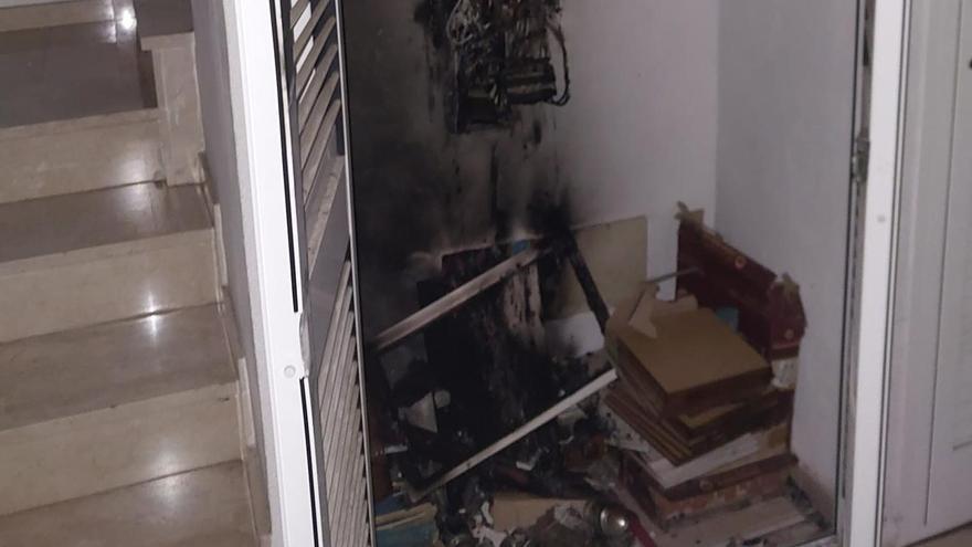 La instalación incendiada en una vivienda en Sant Antoni